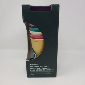 Starbucks Fall 2021 Reusable Pearlescent 6 Pack 16oz Hot Cups Brand New